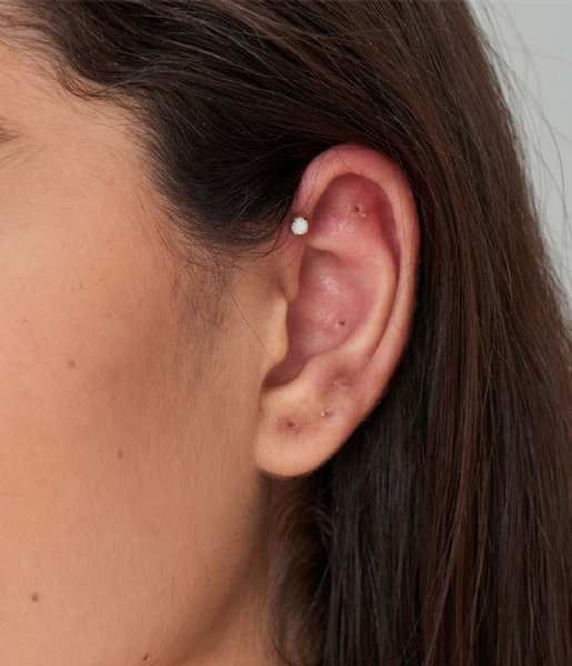Ania Haie  Opal Cabochon Single Stud Earring Gold